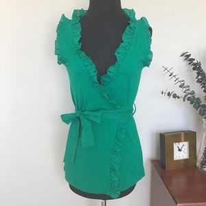 Mango Chantal Wrap Tie Top